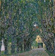 Gustav Klimt Avenue in the Park of Schloss Kammer oil painting